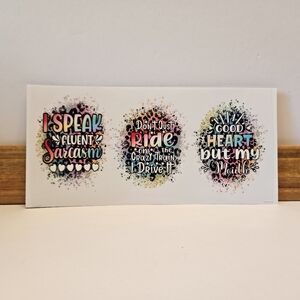 💣10 For $25💣♡set of 3 UV DTF stickers